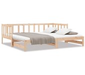 Sofá cama nido sin colchón madera maciza 90x190 cm
