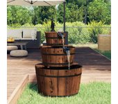 Maison exclusive - fuente de agua con bomba madera maciza de abeto 60x60x94 cm
