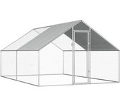 Maison exclusive - jaula gallinero de exterior de acero galvanizado 2,75x4x1,92 m