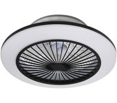 Lindby ventilador de techo led mamuti, negro, silencioso, ø 55 cm, ventilador