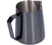 Jarra para espumar leche, taza para espumar leche de acero inoxidable, jarra para vaporizar, barra de café de 600 ml, accesorios para máquina de capuc