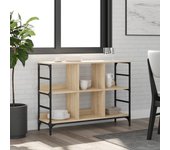 Aparador | aparador de comedor | armario de cocina de madera de ingeniería roble sonoma 102x32x73,5 cm cfw63555