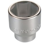 Alyco 192546 - llave de vaso de 3/4 une 16507 din 3124 cr v cromado mate 6 caras 46 x 50 mm