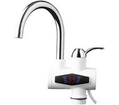 Calentador de agua instantáneo con pantalla digital, grifo mezclador de agua fría y caliente, grifo calentador de agua con enchufe europeo para el hog