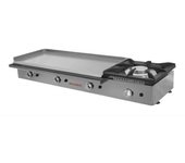 Plancha a gas 100 acero laminado con fogón maiser