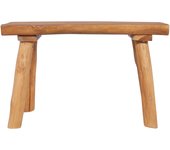 Banco de jardín de madera maciza de teca 80 cm