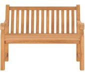 Banco de jardín | silla de jardín de madera maciza de teca 114 cm cfw31626