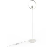 Lumicom | nucleo mono lámpara de piso, 1x e27, max 42w, metal, blanco mate, d.40cm h.170cm