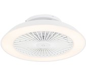 Ventilador de techo sin aspas pequeno inteligente | wifi | smart blanco incl. led con mando a distancia - deniz