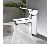 Ibergrif m11001 gold, grifo de lavabo de latón, grifo de lavabo monomando, grifo de baño clásico, agua fría y caliente, cromo, plata