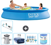 Paquete de piscina - intex - alrededor - 305x305x61 cm + accesorios a844