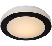 Lucide dimy - lámpara de techo baño - ø 28,6 cm - led 3 stepdim - 1x12w 3000k - ip21 - negro