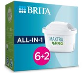 Pack de 6 filtros de agua + 2 gratis - brita - maxtra pro todo en 1