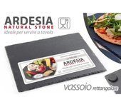 X8 vassoio piatto en ardesia 40x30cm para casa, pub o restaurantes