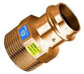 Manguito de bronce para prensa fxfil m agua/gasdiam. 35x1