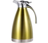 Cafetera, tetera de acero inoxidable duradera con aislamiento de gran capacidad d