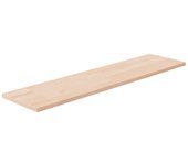 Panel de estantería 80x20x1,5 cm madera maciza de roble sin tratar