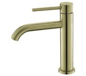 Grifo monomando lavabo plenum inox oro