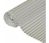 Maison exclusive - valla cañizo de ocultación jardín doble cara pvc gris 1,5x3 m