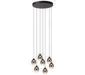 Lucide tamino - lámpara colgante - ø 52 cm - led regul. - 7x7w 3000k - negro