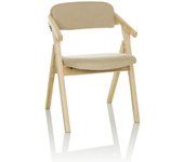 Bezoekerstoel / vouwstoel scandio stof beige hjh office