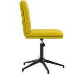 Pack 2 uds sillas de comedor | silla de cocina terciopelo amarillo cfw43739