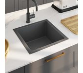 Vidaxl fregadero de cocina hecho a mano acero inoxidable negro