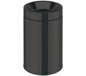 Lineabeta - sestei cubo de basura de acero negro con cubo 5 l