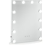 Espejo de maquillaje homcom blanco 41,5x13,5x51 cm