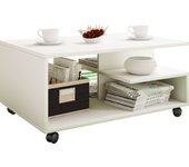 Mesa de sofá de madera mesa de centro con ruedas stango