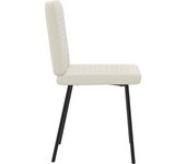 Pack 4 uds sillas de comedor | silla de cocina terciopelo crema cfw73446