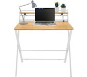 Escritorio easy clap 92 x 84 roble claro / blanco hjh office