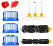 Accesorios de barrido compatibles con cepillos flexibles, filtros y cepillos laterales irobot roomba serie 600