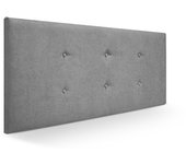 Cabecero bruselas tela cabecero de cama tapizado para camas de 90 y 105 (115 x 57 cm) tela gris sueños zzz