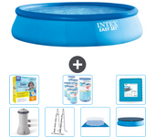 Paquete de piscina - intex - alrededor - 457x457x107 cm + accesorios cb48