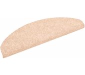 Alfombrilla autoadhesiva escalera 30 uds | alfombras de escalera | tapetes de escalera crema 65x21x4 cm cfw406187