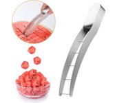 Cortador de sandía de acero inoxidable - cortador de sandía - cortador de frutas - cuchillo de trinchar - cortador de melón - cubiertos para melón