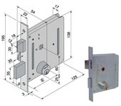 Cerradura hierro inferior 605.00.00 050.50.00.0 welka