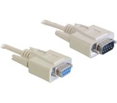Cable de extensión serie delock rs-232 macho de 9 pines > hembra de 9 pines, cable de 5 m