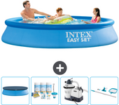 Paquete de piscina - intex - alrededor - 305x305x61 cm + accesorios cb65