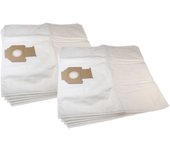 Vhbw 10x bolsa reemplaza nilfisk 302004004 para aspiradora - vellón micro, 64cm x 58cm, blanco