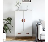 Aparador alto | aparador de comedor | armario de cocina madera de ingeniería blanco 69,5x31x115 cm cfw79642