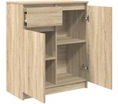 Aparador | aparador de comedor | armario de cocina con cajón roble sonoma 71x35x84 cm madera ingeniería cfw48036