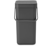 Cubo reciclaje sort & go' gris marca brabantia