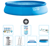 Paquete de piscina - intex - alrededor - 457x457x107 cm + accesorios a1244