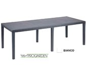 Mesa resina queen blanca 220x90 cm