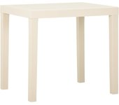 Maison exclusive - mesa de jardín de plástico blanca 79x65x72 cm