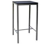 Mesa alta cuadrada 60x60cm troya color negro hobeto 165058