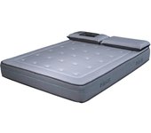 Colchón de ensueño | 140x190 cm con 2 almohadas de carbono 70x40cm | memoria de forma de 50 kg/m³ | 23 cm