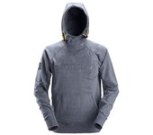 2881 sudadera logo 3d con capucha azul oscuro melange xl snickers workwear
